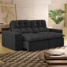 Sofá 2 Lugares Retrátil e Reclinável 200cm Paraty - Montano Estofados