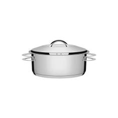 Caçarola Rasa Aço Inox Solar Tramontina 2,9l 20cm 62503/200, Inox, 20c