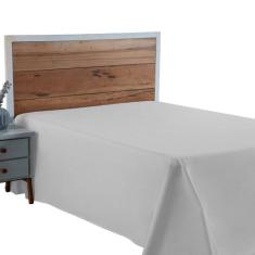 Lençol Cama Queen 100% Algodão Sem Elástico Percal 300 Fios Hotel Pous