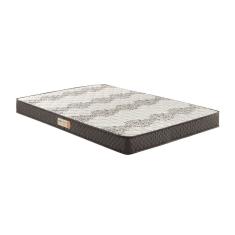 Colchão King Ecoline Espuma D45 Bordado 193x203x25cm Marrom/bege