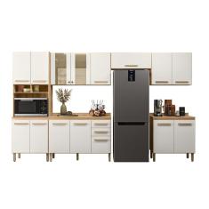 Cozinha Modulada 6 Peças 17008 Freijo Off White Cristal Nicioli