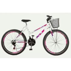 Bicicleta Aro 26 Kls Sport Gold Freio V-Brake Mtb 21 Marchas Feminina,