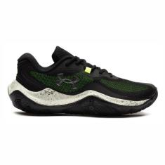 Tênis Under Armour Buzzer 2 Masculino Preto Verde-Masculino