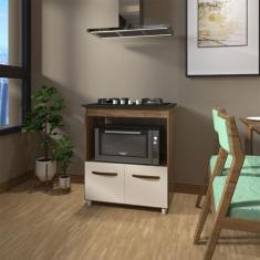 Balcão Armário de Cozinha para Fogão Cooktop 4 Bocas e Forno Elétrico 