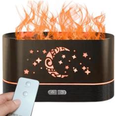 Umidificador Aromatizador Flamejante 200ml C/ controle e LED - Luatek,