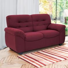 Sofá de 2 Lugares Linoforte Stillus II com 154 cm de Largura e Revestido em Tecido Suede