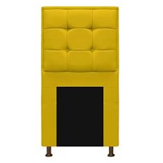 Cabeceira Copenhague 90 cm Solteiro Corano Amarelo - Doce Sonho Móveis