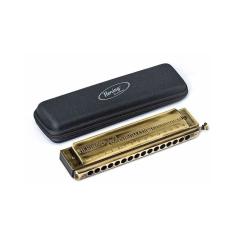 Gaita De Boca Hering Cromática 64 Vozes Em Dó Ouro Velho