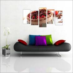 Quadro Decorativo Cafeterias Tortas Café Padarias Bolos Gourmet Decora