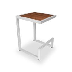 Banqueta Banco Baixo Rochester Cozinha Área Gourmet Branco e Villandry