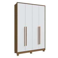 Guarda Roupa Solteiro 4 Portas Rimo New Paranoá Móveis Rimo, Jequitibá