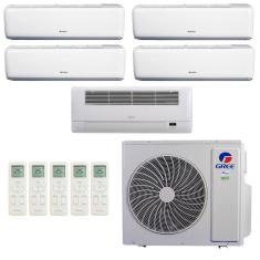 Ar-Condicionado Multi Split Inverter R-32 Gree 42.000 (4x Evap HW 9.000 + 1x Evap Cassete 1 Via 18.000) Quente/Frio 220V
