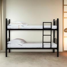 Beliche Tubular Solteiro para Colchão 188x78cm Preto