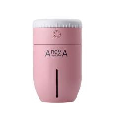 Umidificador De Ar Portatil Purificador Usb Lens Aroma Rosa