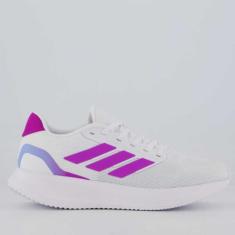 Tênis Adidas Runfalcon 5 Feminino Branco e Lilás, 40