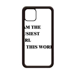 Capa I Am The Busiest Girl para iPhone 12 Pro Max para Apple Mini Mobile Case Shell