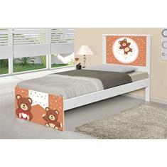 Cama Solteiro Adesivada Ursinhos de Pelúcia