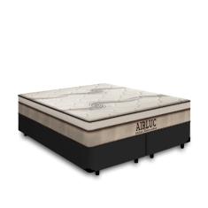 Cama Box King + Colchão de Molas Ensacadas Gazin Airluc 193cm