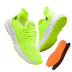 Tênis Feminino Esportivo Caminhada Academia Ginástica Com Palmilha Gel-Feminino