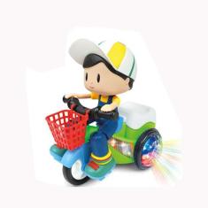 Boneco Bob No Triciclo Com Som E Luz Colors A Pilha Na Caixa - Dm Toys