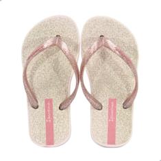 Chinelo Glitter, Ipanema Kids, Meninas, Rosa Claro/Glitter, 27/28