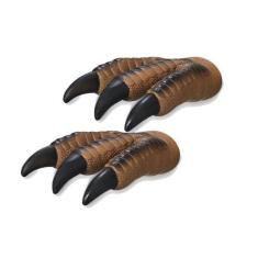 Kit Fantoche 2 Garras De Dinossauro T-Rex Marrom