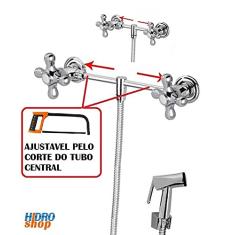Misturador Externo Ajustável Ducha Higiênica Cromado - 23009293