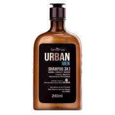 Shampoo Urban Men 3X1 240ml - Farmaervas