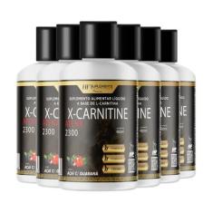 6X X-Carnitine 2300 Cromo 480ml Acai Guarana Hf Suplements