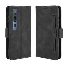Capa com compartimento para cartão para XIAOMI Mi 10, capa flip de couro para XIAOMI Mi 10, capa magnética retrô para celular, capa carteira de telefone com compartimentos para cartões