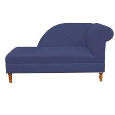 Recamier  Decorativa  Judi Pé em Madeira  2 Lugares Sala de Estar Rece