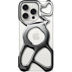 Angry miao Capa de celular vazia para iPhone 16 Pro Max (apenas), compatível com MagSafe, leve de 22 g, dissipação de calor, ampla proteção