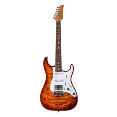 Guitarra Seizi Katana Musashi Plus Hss Rw Quilted Bourbon