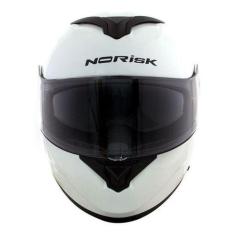 Capacete Para Moto  Escamoteável Norisk  Force  Branco Monocolor Taman