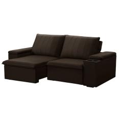 Sofá 3 Lugares Retrátil e Reclinável Ballarat Veludo Tabaco