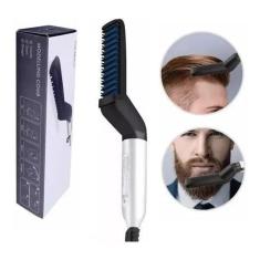 Prancha cabelo alisamento barba escova forbeaut bivolt chapa