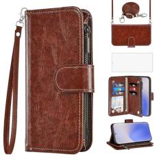 Asuwish Capa de celular para Samsung Galaxy Note 20 5G carteira com protetor de tela alça transversal flip zíper suporte para cartão de crédito Note20 Notes 20s Twenty Not S20 mulheres meninas homens