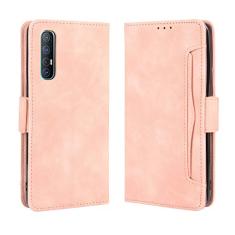 Capa com compartimento para cartão para Oppo Find X2 Neo, capa flip carteira com suporte de couro para Oppo Find X2 Neo, capa magnética retrô para celular, capa carteira com compartimentos para