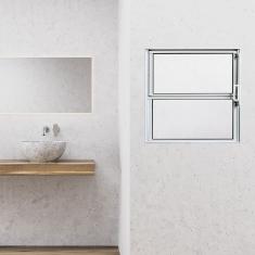 Janela de Alumínio Basculante 40x40cm Fortline Atlântica Branco