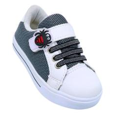 Tênis Infantil Cano Baixo em Nylon com Enfeite de Aranha Estilo Divert