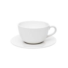 Conjunto de 6 Xícaras Grandes 200ml Com Pires Unni White - Oxford