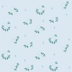 Papel de Parede Infantil Flor Azul - CasaH