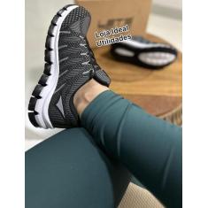 Tenis Feminino e Masculino para Caminhada e Academia - Lets, Preto, Pr