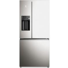 Geladeira Electrolux Frost Free 585L Efficient com AutoSense e Dispenser de Água e Gelo 3 Portas Cor Inox Look (IM8IS)
