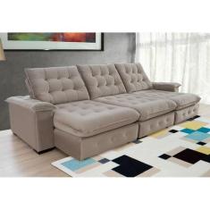 Sofá Coliseu 3.40m Retrátil e Reclinável Super Pillow  - Sofisticato, 
