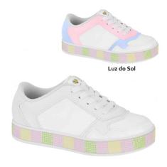 Tênis Menina Muda De Cor No Sol Molekinha Branco 2520.1623
