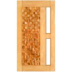 Porta de Madeira América p/Vidro Maciça Cedro Arana Casmavi, 82cm x 21