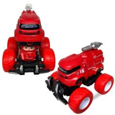 Caminhão De Bombeiro Carrinho De Brinquedo Roda Emborrachada - Europio