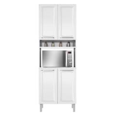 Paneleiro De Aço 4 Portas C- Nicho P- Microondas Tarsila - Itatiaia Branco