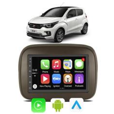 Kit Multimidia Fiat Mobi 2017 2018 2019 2020 2021 2022 7" Android Auto